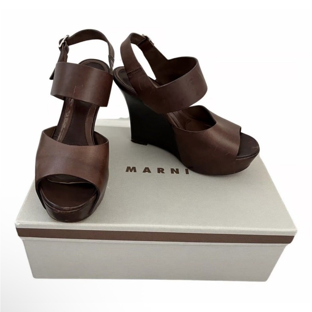 Marni Stacked Heel Wedges size 6.5